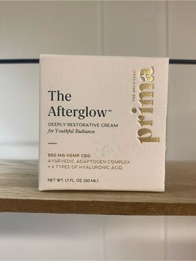 NIB Prima The Afterglow Deeply Restorative Cream Facial Moisturizer